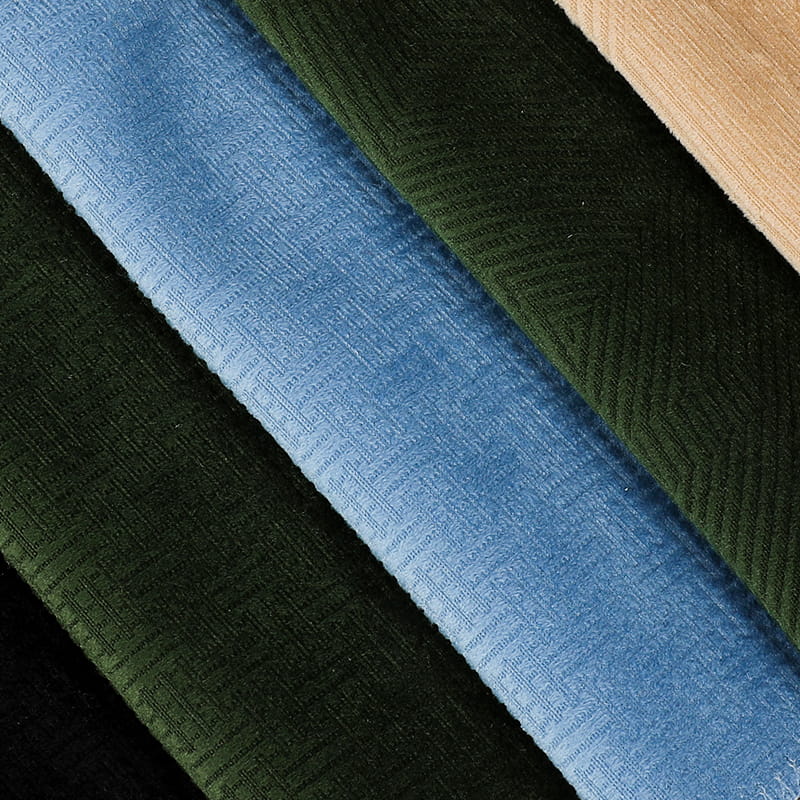 Burnoutout Super Soft Velvet Furniture Soffa Fabric