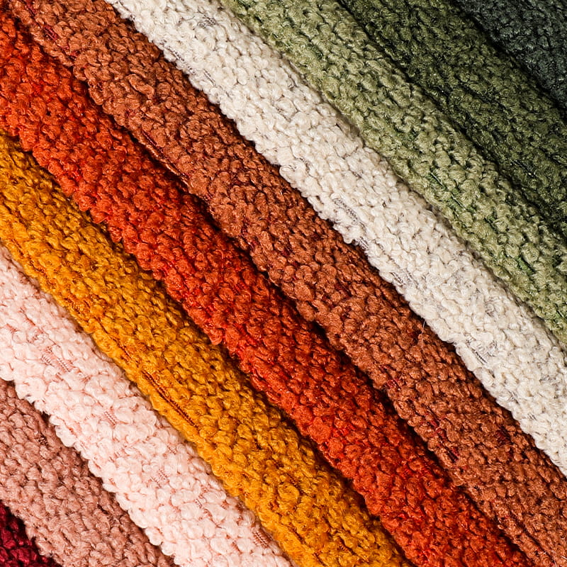 Boucle nallebjörn soffa tyg